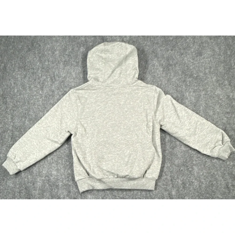 Nike Boy's Size 7 Large Heather Gray Futura Logo Fleece Hoodie NWT
